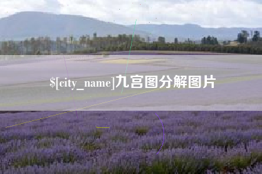 岳阳九宫图分解图片