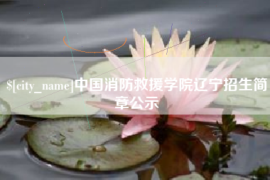 岳阳中国消防救援学院辽宁招生简章公示