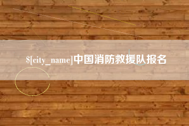 岳阳中国消防救援队报名
