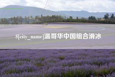 岳阳温哥华中国组合滑冰