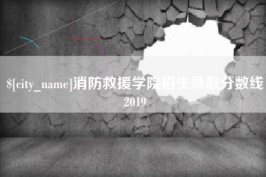 岳阳消防救援学院招生录取分数线2019