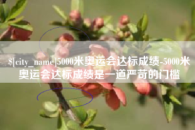 岳阳5000米奥运会达标成绩-5000米奥运会达标成绩是一道严苛的门槛
