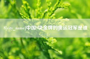 岳阳中国9块金牌的奥运冠军是谁