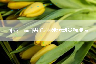 岳阳男子5000米运动员标准表