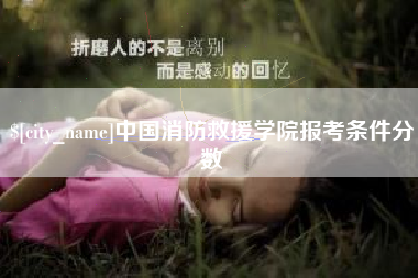 岳阳中国消防救援学院报考条件分数