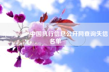 岳阳中国执行信息公开网查询失信名单