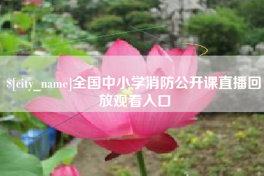 岳阳全国中小学消防公开课直播回放观看入口