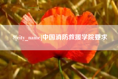 岳阳中国消防救援学院要求
