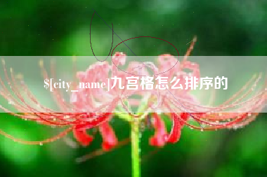岳阳九宫格怎么排序的