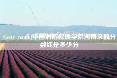 岳阳中国消防救援学院河南录取分数线是多少分