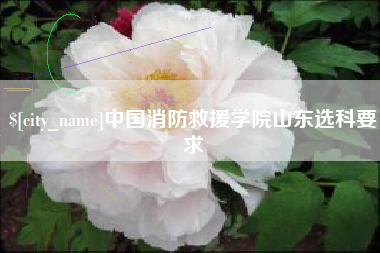 岳阳中国消防救援学院山东选科要求