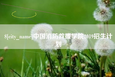 岳阳中国消防救援学院2019招生计划