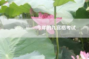 岳阳今年的九宫格考试